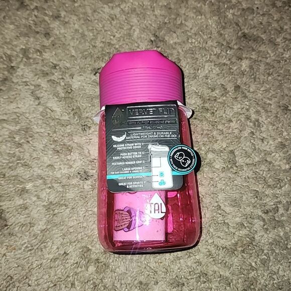 TAL tritan Flip kids water bottle 14 oz  Pink - Picture 7 of 8